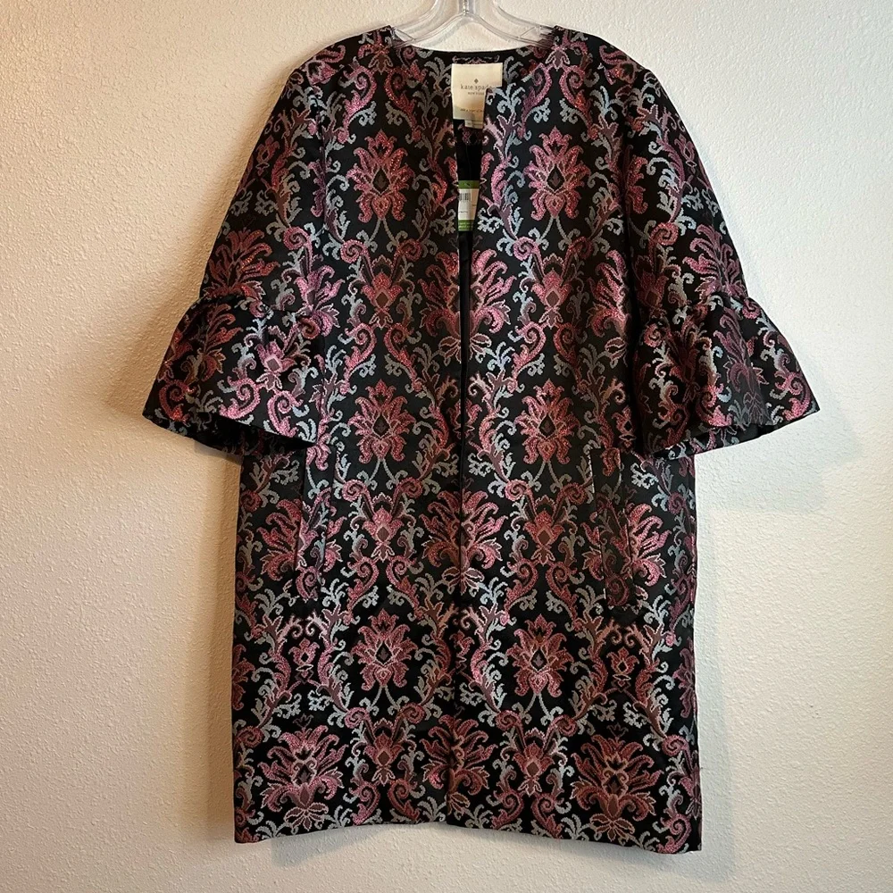 Kate Spade Tapestry Jacquard Jacket Coat Size 10 NEW with Tag